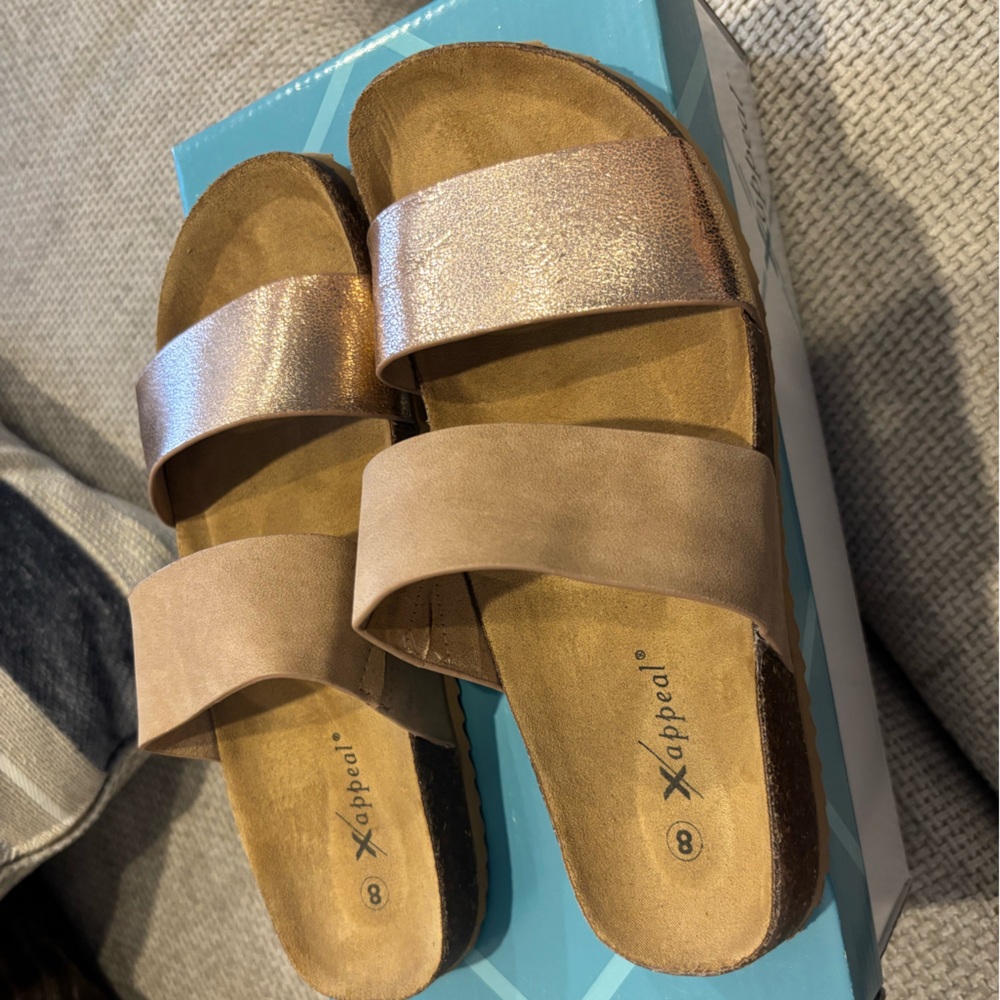 Xappeal Metallic Rose Footwear